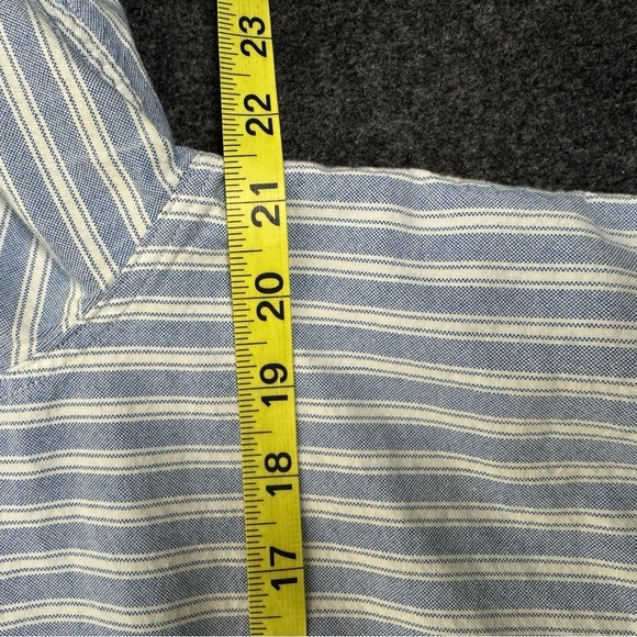 Rag & Bone Fit 2 Button down Shirt blue white Large - Picture 5 of 7